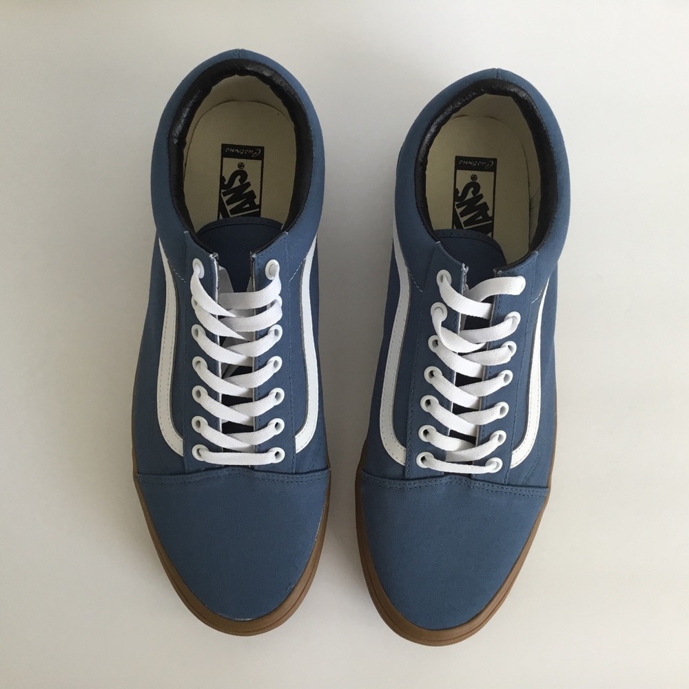 Vans Men’s Old Skool Skate Shoes Blue Size 13 - Picture 4 of 9